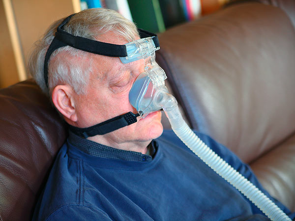 continuous positive airway pressure device for sleep